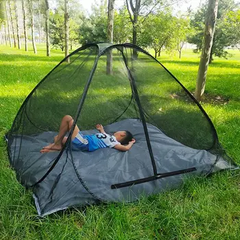 Дышащие палатки для кемпинга на открытом воздухе, защищенные от комаров, легкие И их легко переносить С четырехсторонними вентиляционными палатками из травы